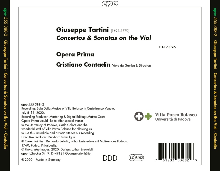 Tartini: Concertos & Sonatas on the Viol - slide-1