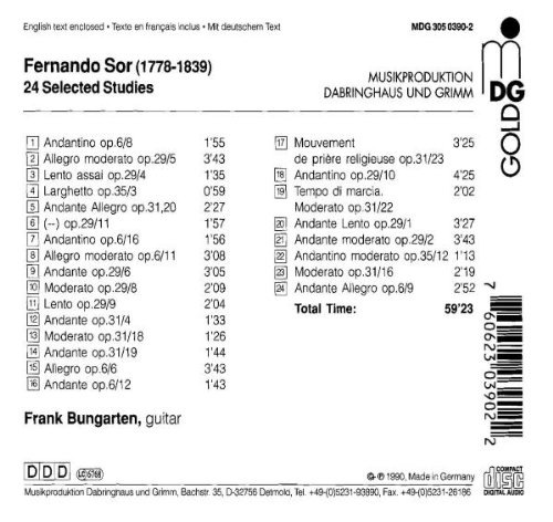 Sor: 24 Selected Etudes - slide-1