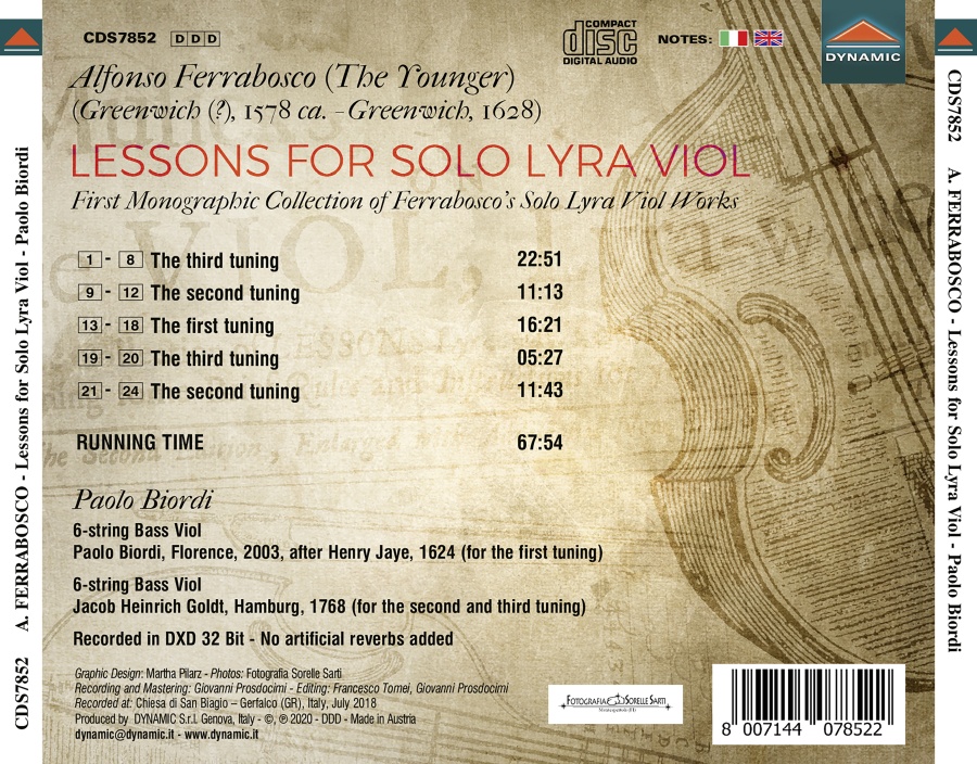 Ferrabosco: Lessons for Solo Lyra Viol - slide-1