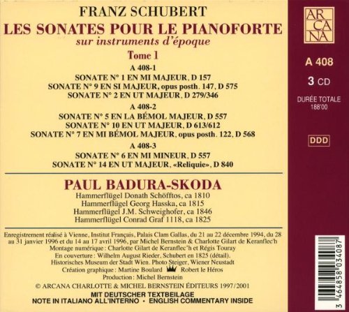 Schubert: Les sonates pour le pianoforte Vol. 1 - slide-1