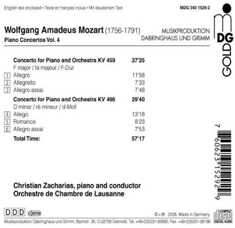 Mozart: Piano Concertos Vol. 4 - KV 459 466 - slide-1