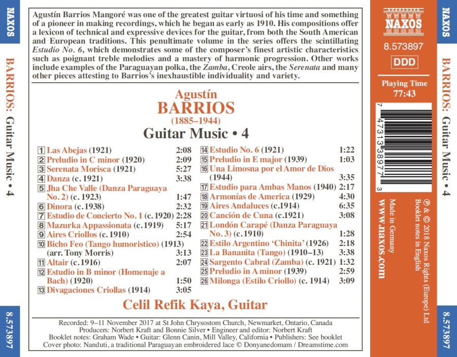 Barrios: Guitar Music Vol. 4 - slide-1