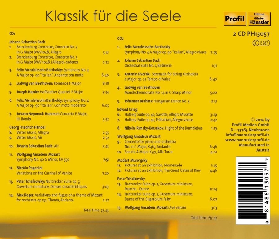 Klassik für die Seele - Beethoven; Händel; Bach; Haydn; Brahms; Mozart; Grieg; Paganini; … - slide-1