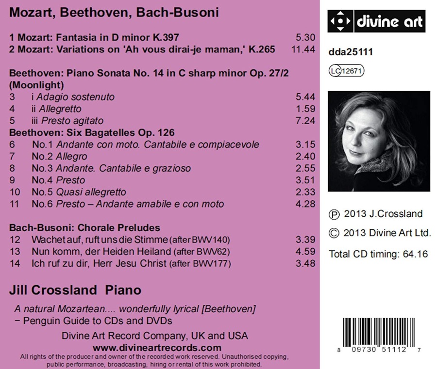 Jill Crossland plays Mozart, Beethoven, Bach,  Busoni - slide-1