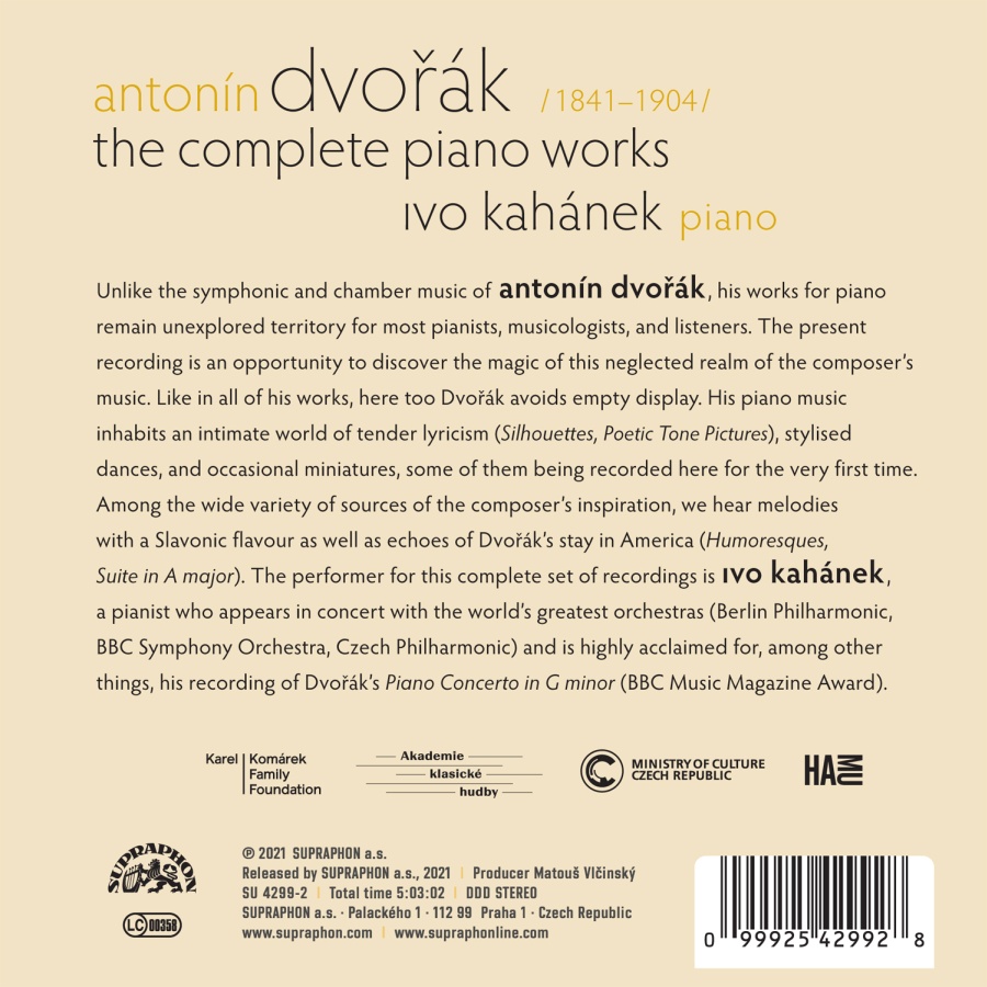 Dvořák: The Complete Piano Works - slide-1
