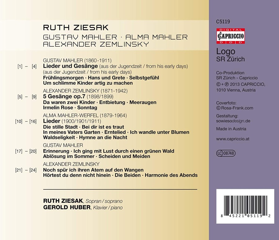 Mahler & Zemlinsky: Selected Songs - slide-1