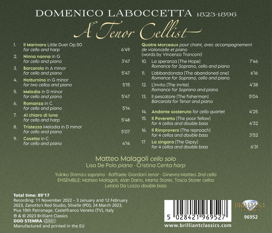 Laboccetta: A Tenor Cellist - slide-1