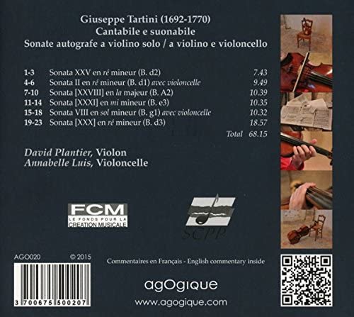 Tartini: Cantabile e suonabile - Sonates pour violon - slide-1