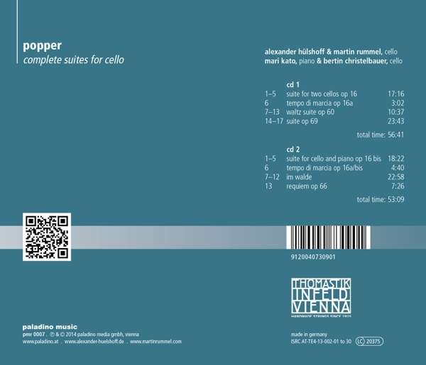 David Popper: Complete Suites for Cello - slide-1