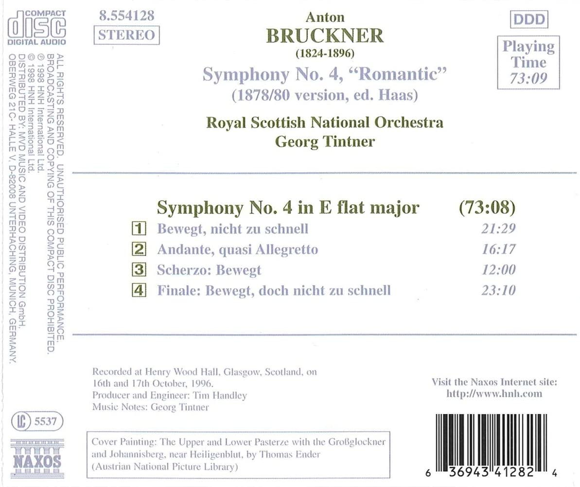 BRUCKNER: Symphony No. 4 Romantic (1878/80 version, ed. Haas) - slide-1