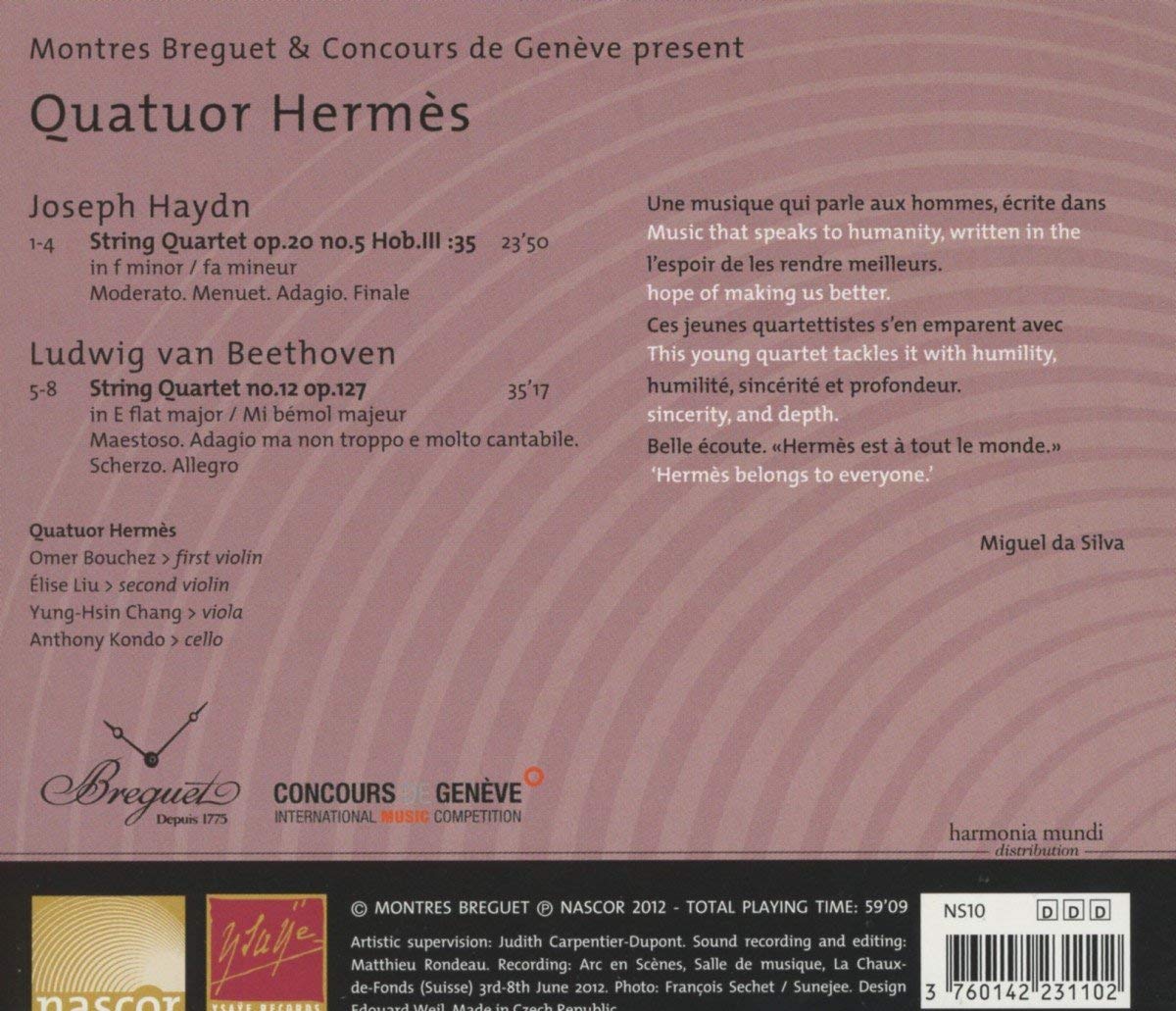 Haydn & Beethoven: String Quartets - op. 20 n° 5 & op. 127 n° 12 - slide-1