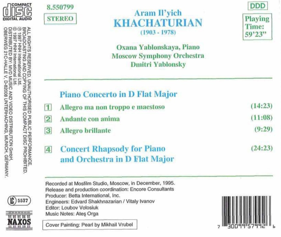 Khachaturian: Piano Concerto, Concert Rhapsody - slide-1