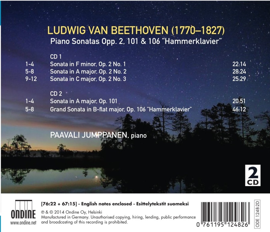 Beethoven: Piano Sonatas Op. 2, 101 & 106 ”Hammerklavier” - slide-1