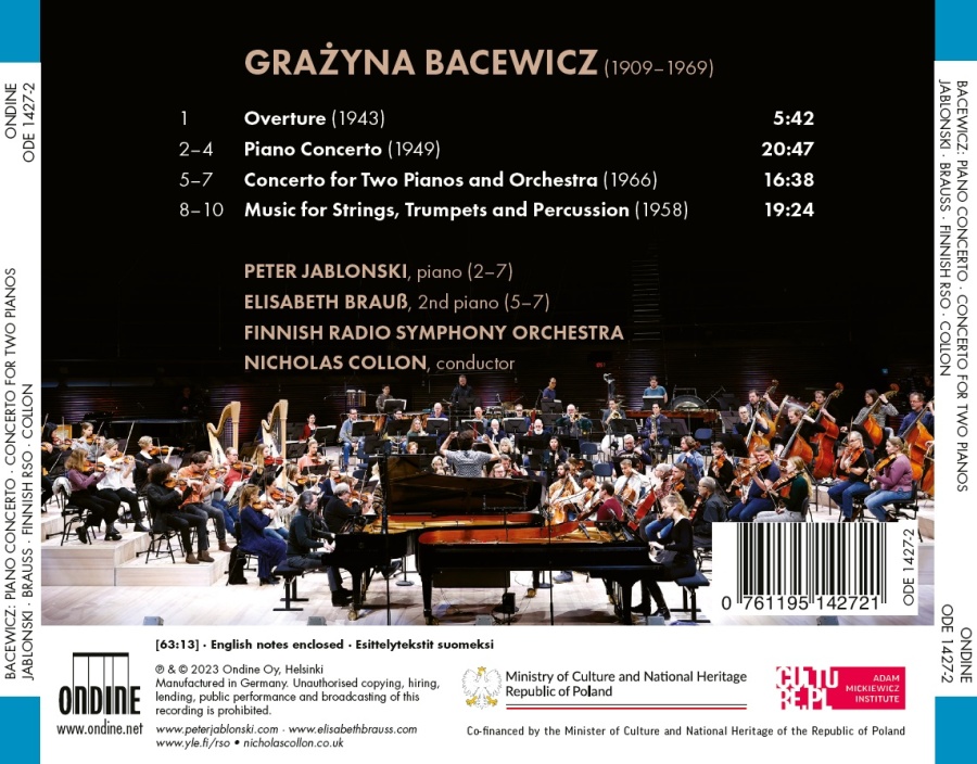 Bacewicz: Piano Concerto; Concerto for Two Pianos and Orchestra - slide-1