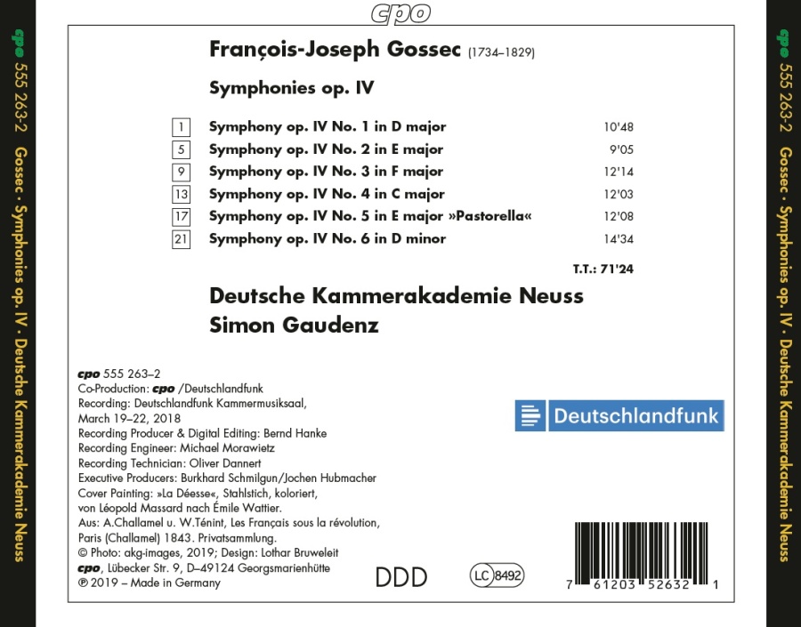 Gossec: Symphonies op. IV - slide-1