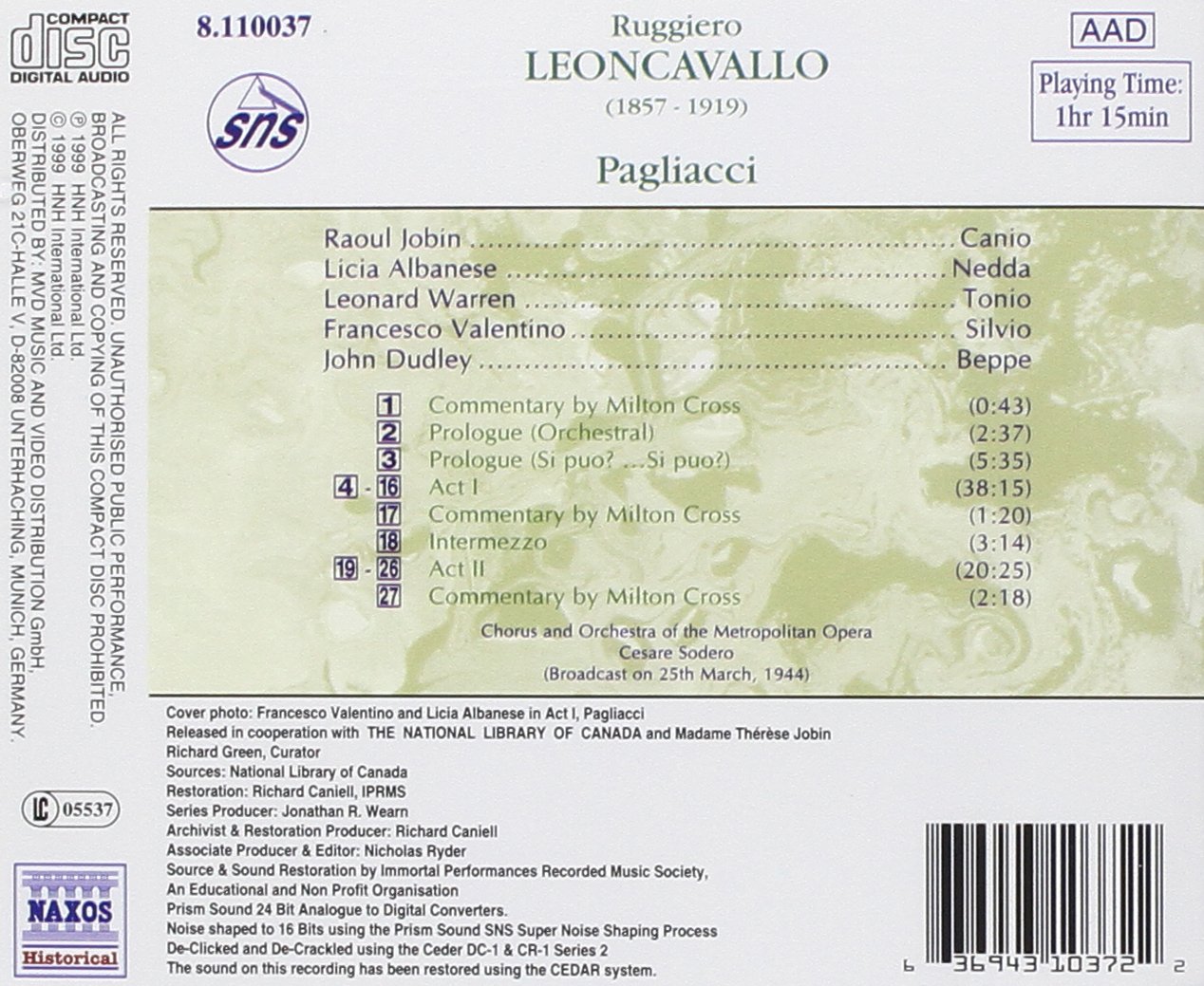 LEONCAVALLO: Pagliacci - slide-1