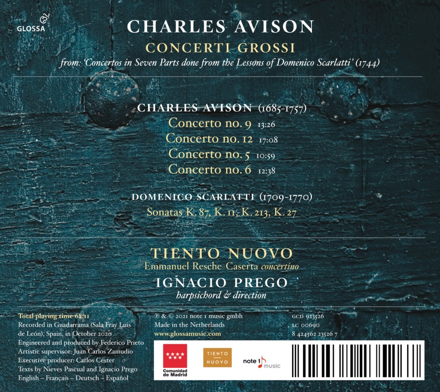 Avison: Concerti grossi (after Domenico Scarlatti) - slide-1