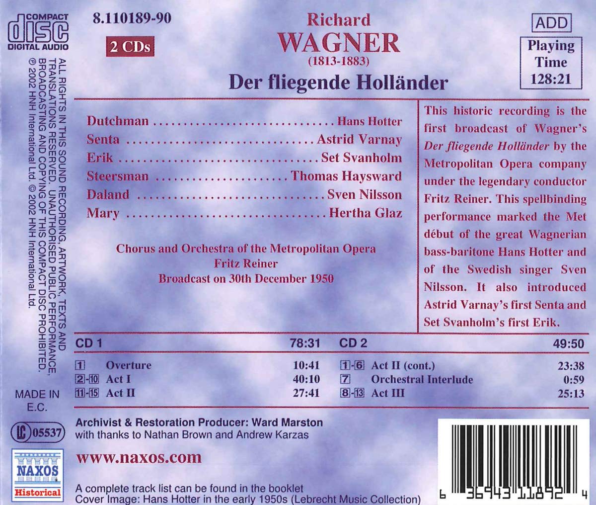 WAGNER: Der Fliegende Hollander - slide-1