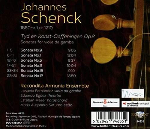 Schenck: Tyd en Konst-Oeffeningen, Op. 2 - slide-1