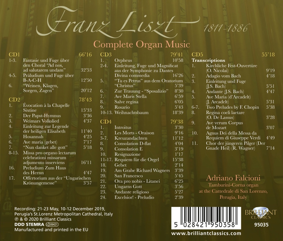 Liszt: Complete Organ Music - slide-1
