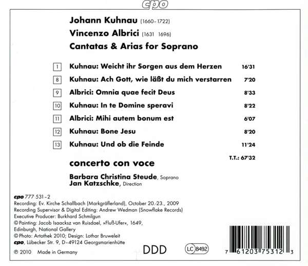 Kuhnau & Albrici: Soprano Cantatas - slide-1