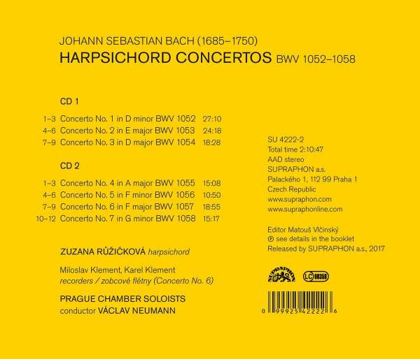 Bach: Harpsichord Concertos BWV 1052-1058 - slide-1
