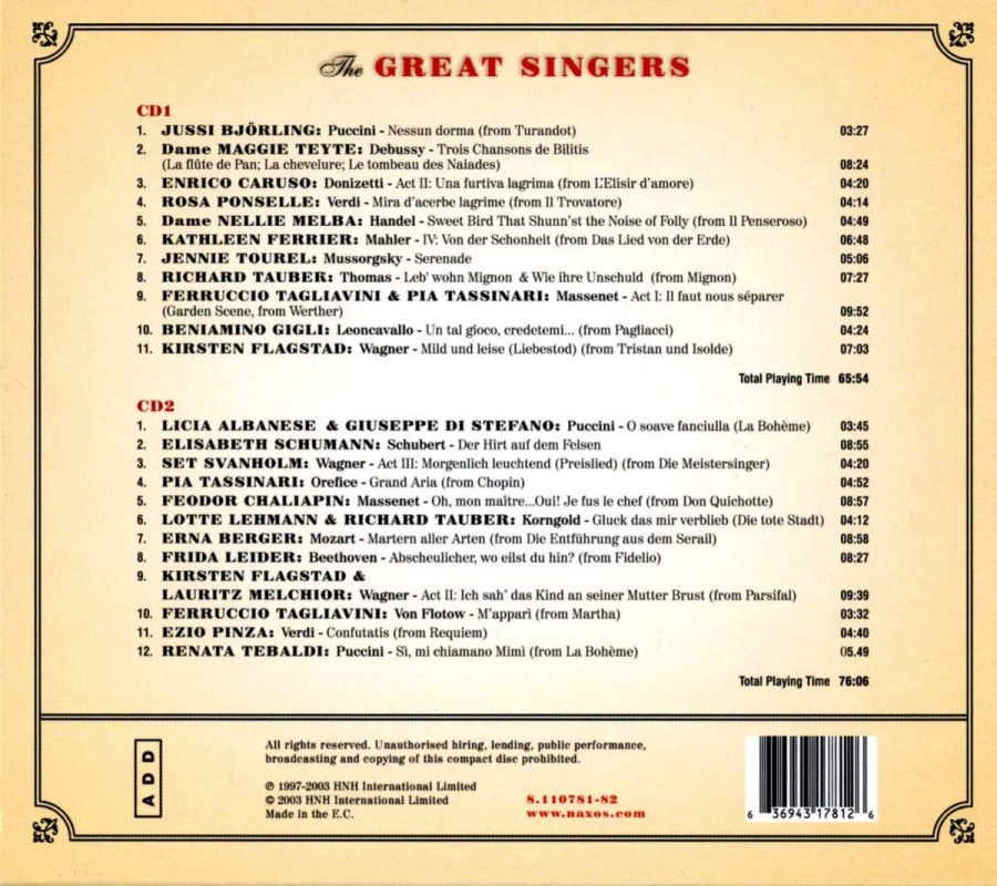 Great Singers (1904-1952) - slide-1
