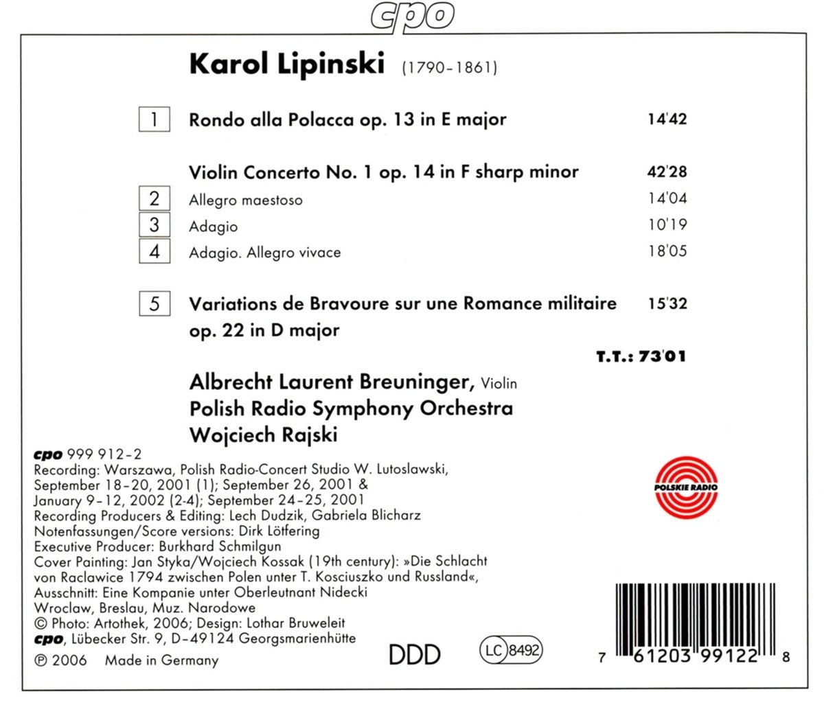 Lipiński: Violin Concerto No. 1 - slide-1