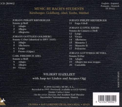 Music by Bach's Students - Kirnberger / Goldberg / Abel / Krebs - slide-1