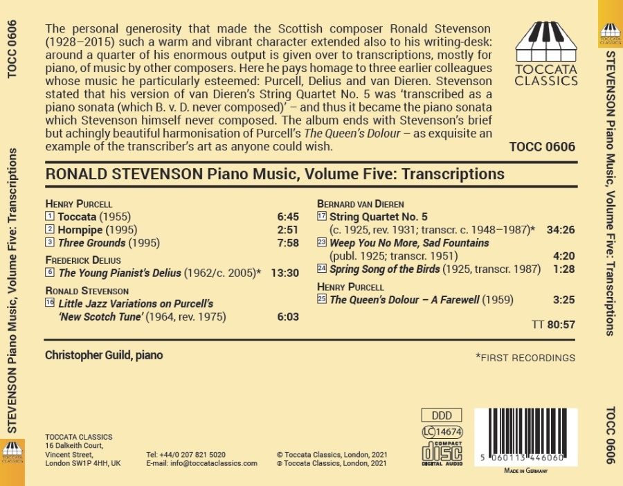 Stevenson: Piano Music Vol. 5 - slide-1