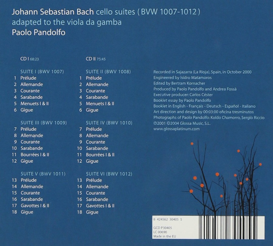 Bach: Six Suites  - slide-1