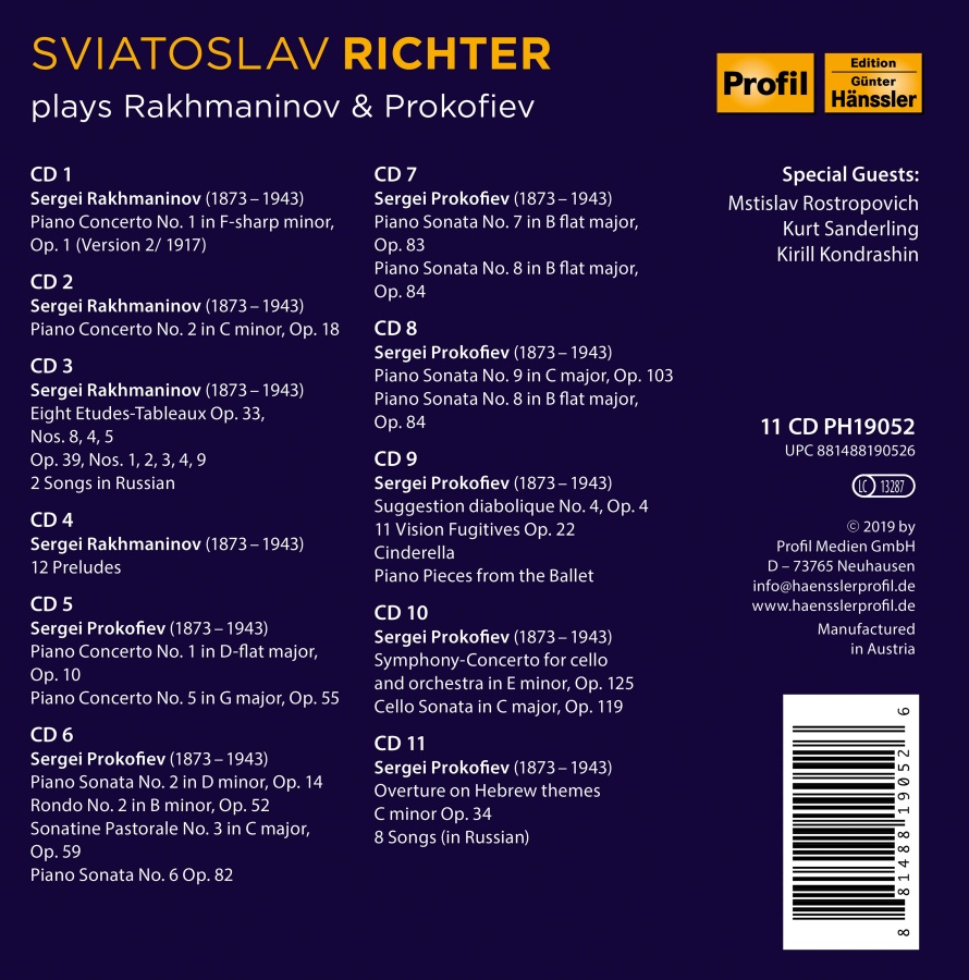 Sviatoslav Richter plays Rachmaninov & Prokofiev - slide-1