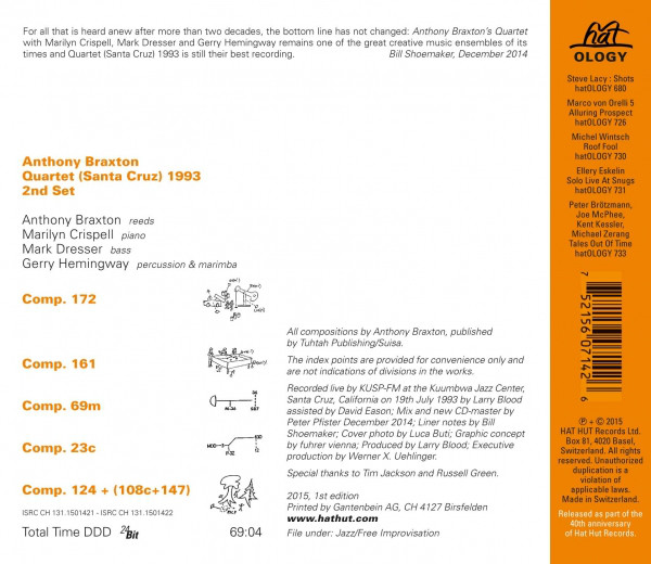 Anthony Braxton Quartet - (Santa Cruz) 1993 2nd Set - slide-1