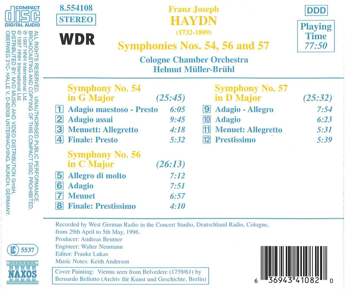 HAYDN: Symphonies nos. 54, 56, 57 - slide-1