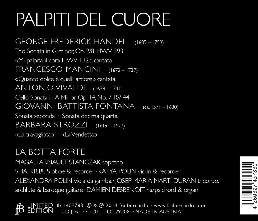 Palpiti del cuore - Fontana, Handel, Mancini, Strozzi & Vivaldi - slide-1