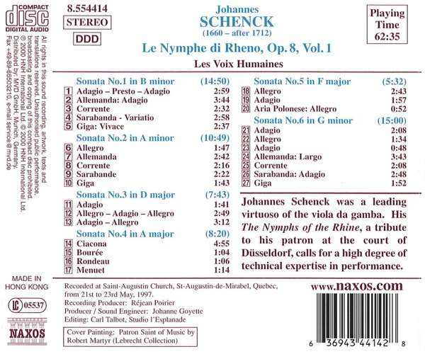 SCHENCK: Le Nymphe di Rheno vol. 1 - slide-1