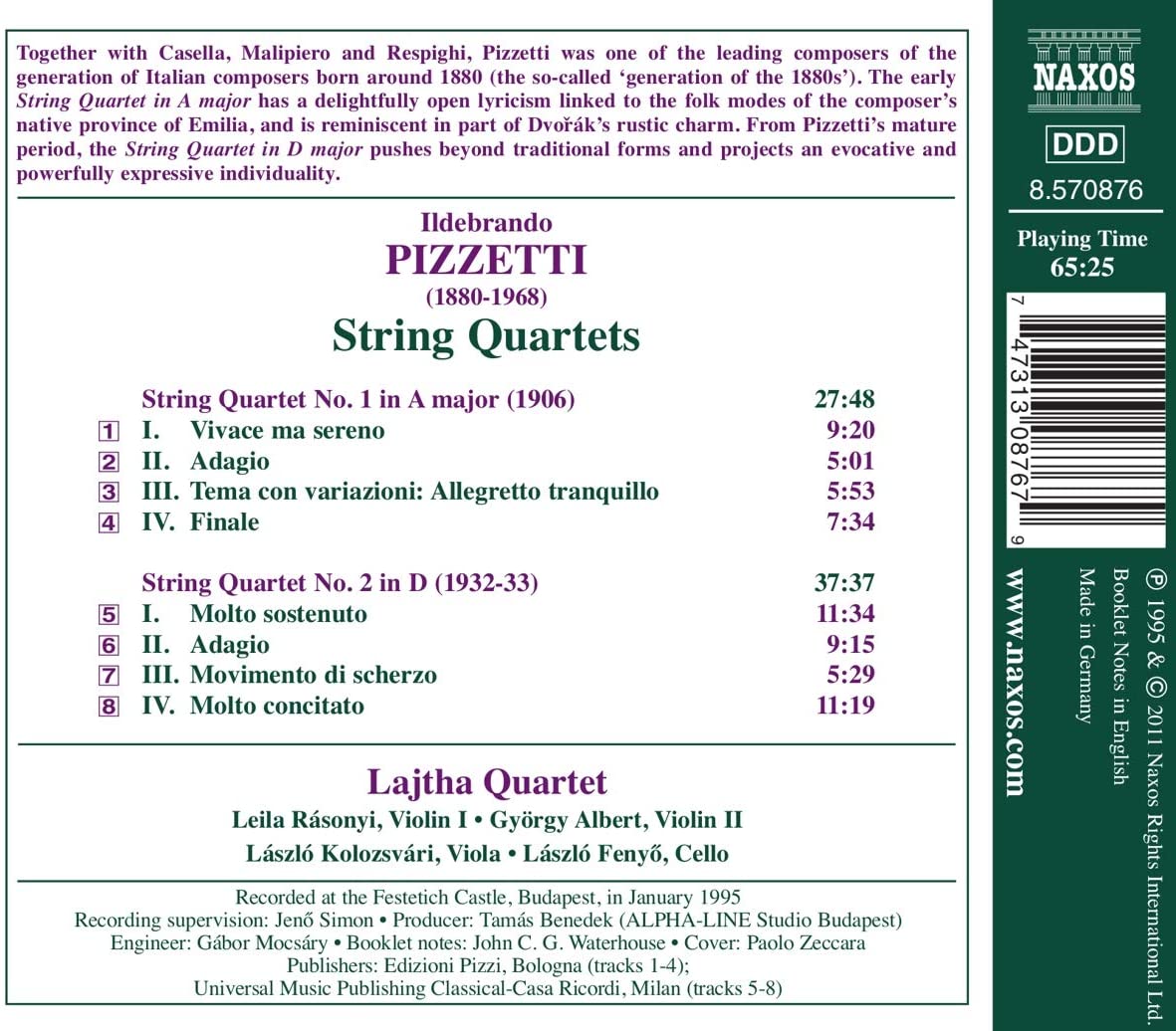 PIZZETTI: String Quartets - slide-1