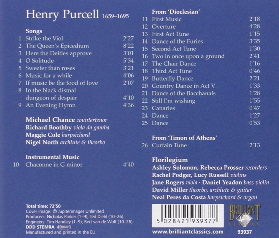 Purcell: Songs - slide-1