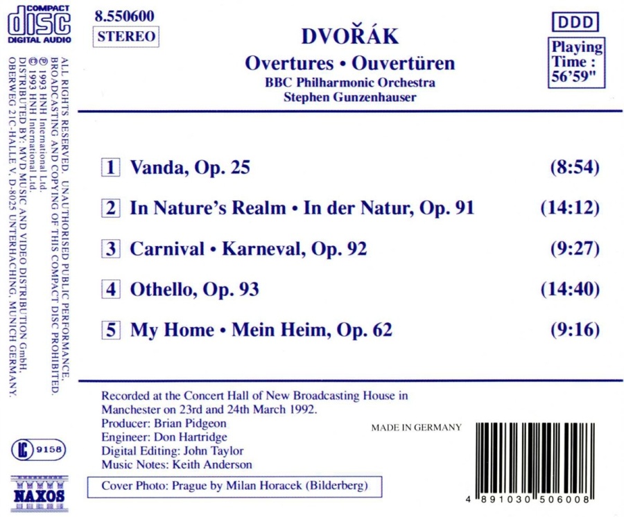 Dvorak: Overtures - slide-1