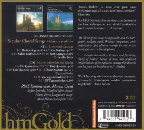 Brahms: Secular Choral Songs - Lieder und Gesänge, Zigeunerlieder - slide-1