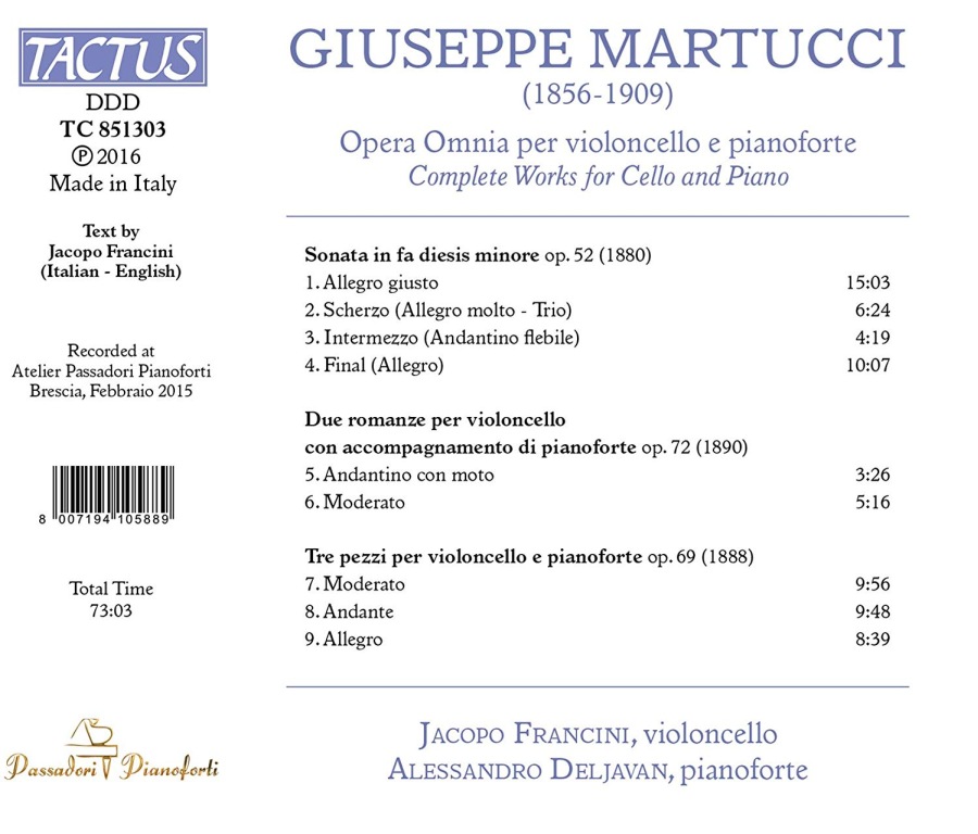 Martucci: Opera Omnia per cello - slide-1