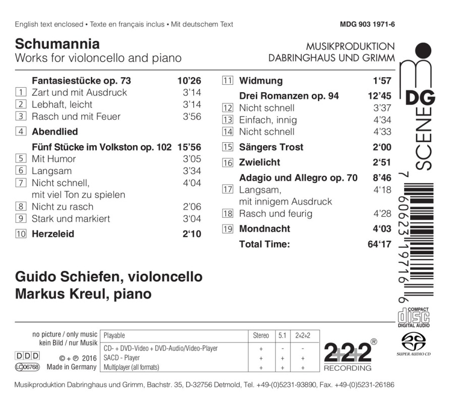 Schumann: Works for Violoncello and Piano - slide-1