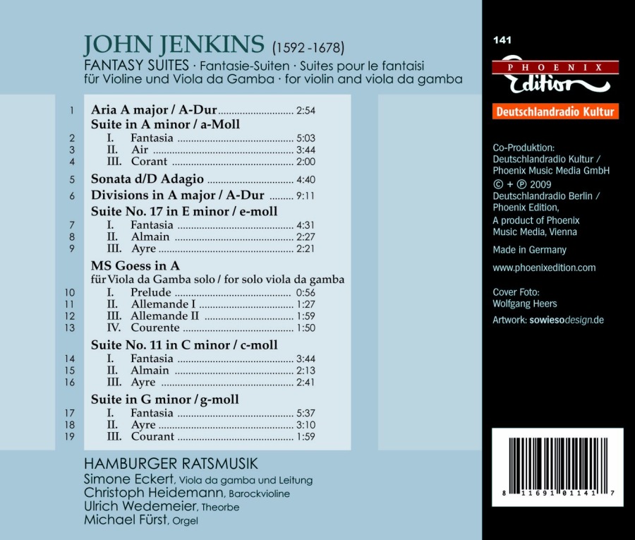 Jenkins: Fantasy Suites for violin and viola da gamba - slide-1