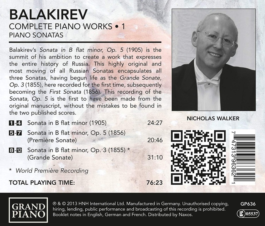 Balakirev: Complete Piano Music • 1 - Sonatas - slide-1