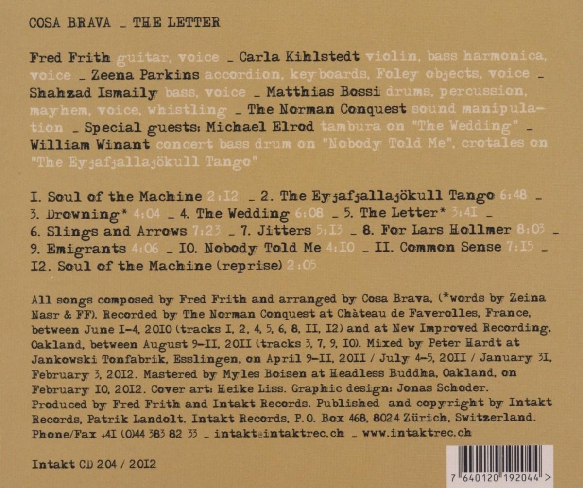 Fred Frith:The Letter - slide-1