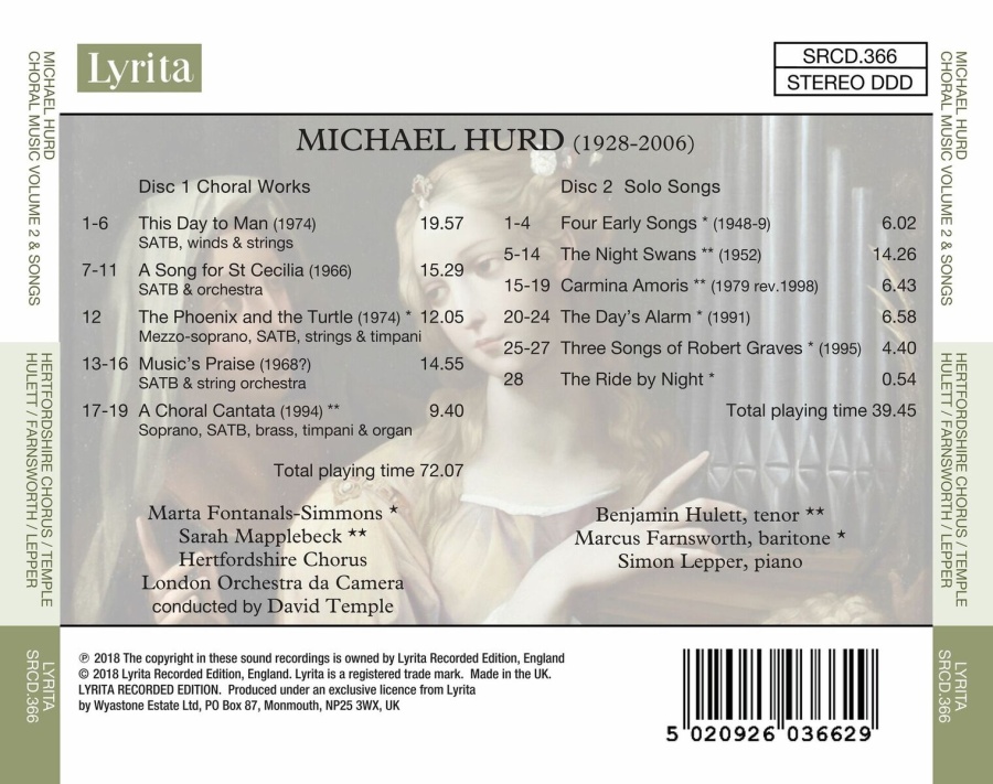 Hurd: Choral Music Vol. 2 & Complete Songs - slide-1
