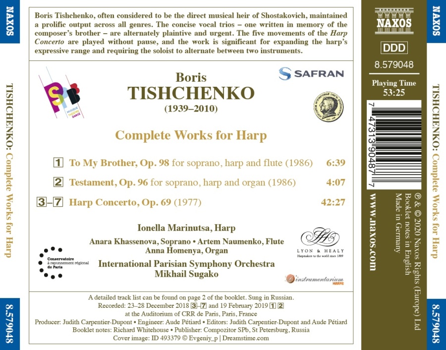 Tishchenko: Works for Harp - slide-1
