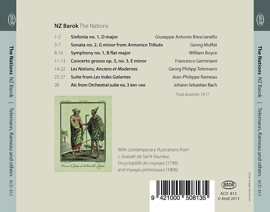 The Nations – Brescianello, Muffat, Boyce, Geminiani, Telemann, Rameau, Bach - slide-1