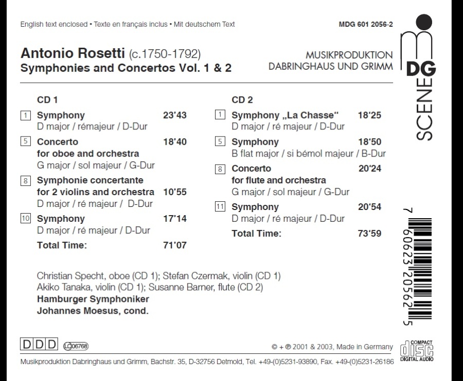 Rosetti: Symphonies and Concertos Vol. 1 & 2 - slide-1