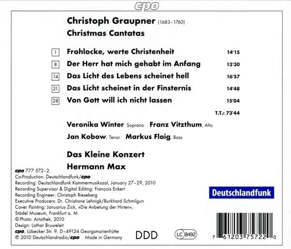 Graupner: Christmas Cantatas - slide-1